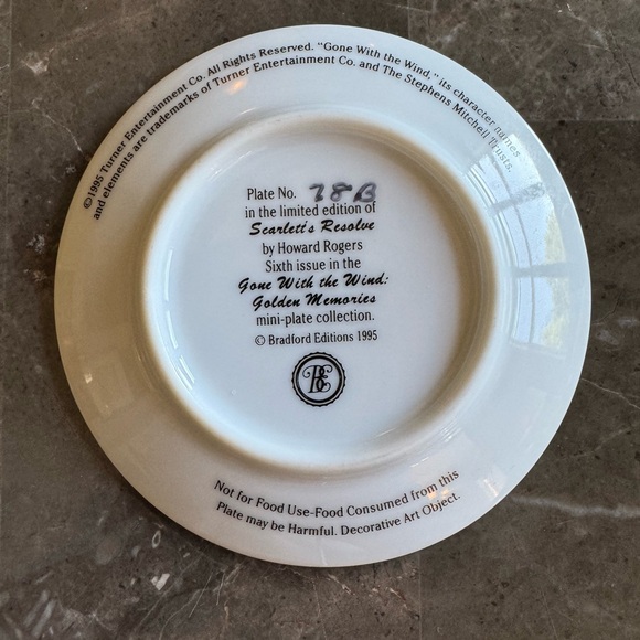 Bradford Exchange | Gone with the Wind “Golden Memories” Mini Plate Collection - Picture 7 of 16